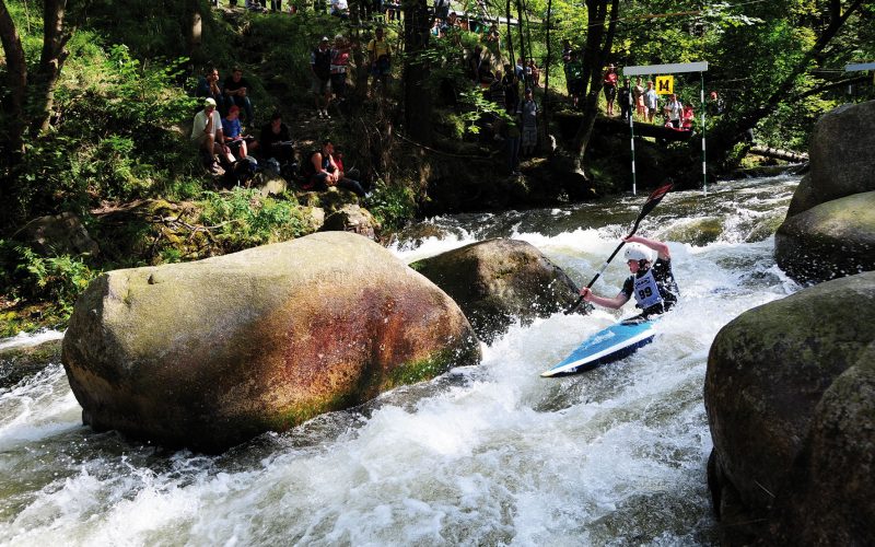 White-water ride on the Oker near Clausthal-Zellerfeld (Photo: Hans-Dieter Müller)